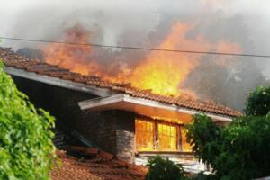 Incendio vivienda española